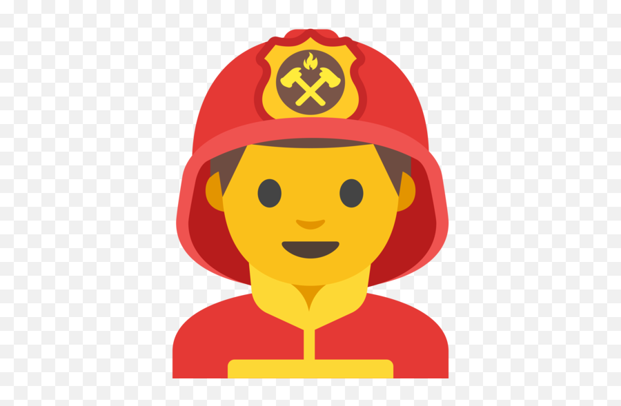 Man Firefighter Emoji - Emoji De Bombeiro,Firefighter Emoji