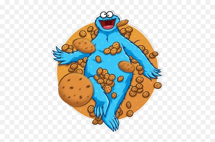 Cookie Monster - Cartoon Emoji,Cookie Monster Emoji