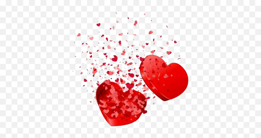 Free Hearts And Rose Petals Psd Vector Graphic - Vectorhqcom Psd Kalpler Emoji,Rose Emoticons