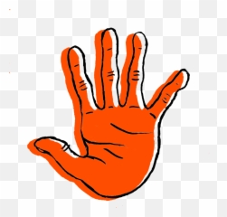 Stop Hand - Portable Network Graphics Clipart Full Size Sign Language Emoji