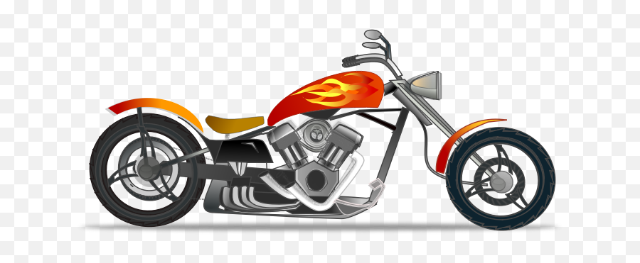 Harley Davidson Clipart Motorcycle - Motorcycle Clipart With Transparent Background Emoji,Harley Davidson Emoji