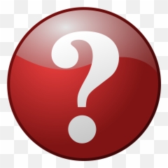 Question Mark Button Red Round Shiny - Png Emoji