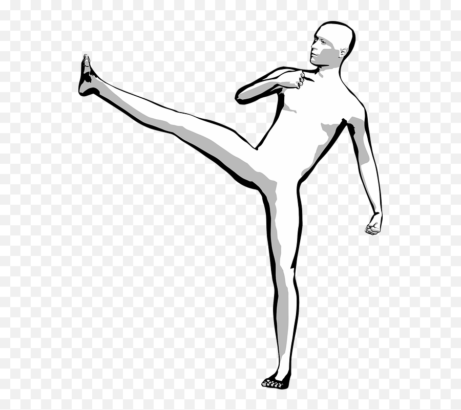 Free Kick Karate Vectors - Persona En Movimiento Emoji,Boxer Emoticon
