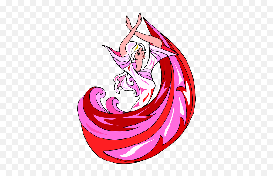 Pretty Dancing Lady - Pink Clip Art Dancing Emoji,Dancing Twin Emoji