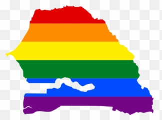 Lgbt Flag Map Of Senegal - Vector Emoji