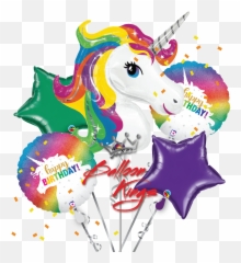 Rainbow Unicorn Bouquet Emoji