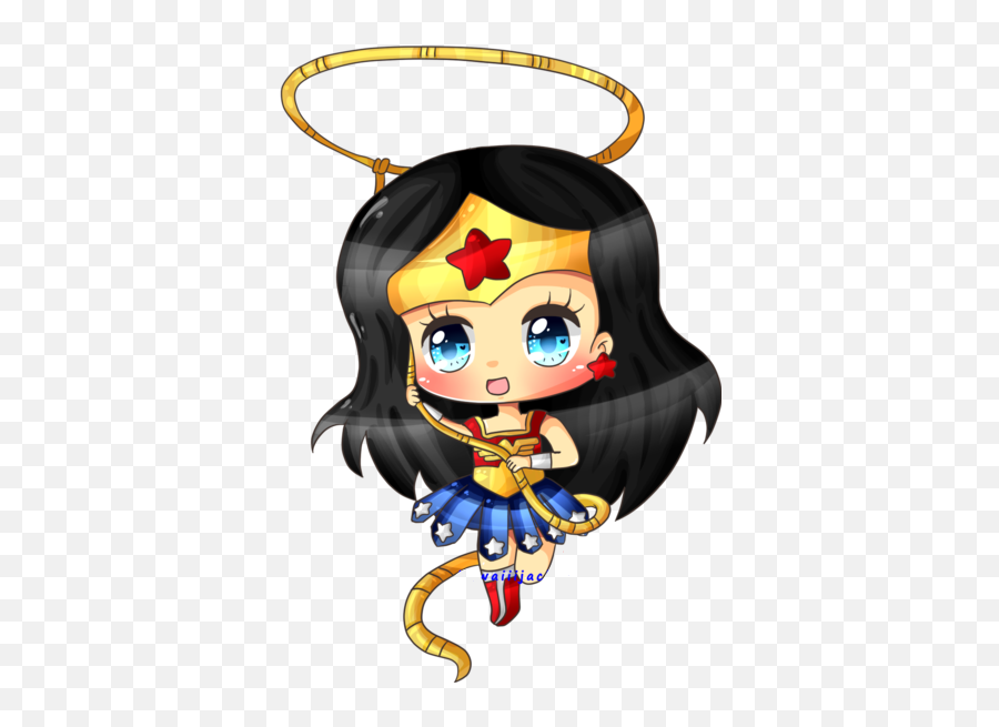 Largest Collection Of Free - Toedit Wonder Woman Stickers On Wonder Woman Chibi Drawing Emoji,Wonder Woman Emoji