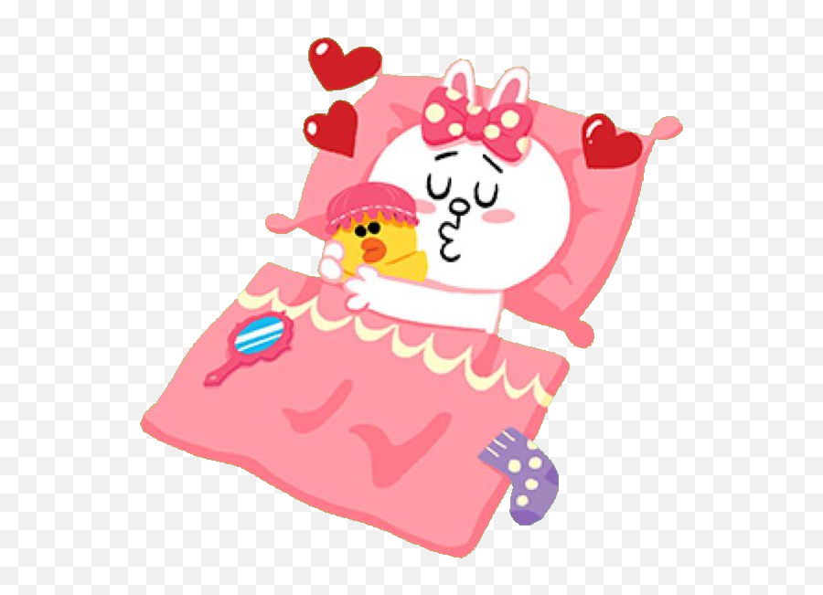 Princess Pouty Cony Sleeping - Line Friends Cony Sleep Emoji,Pouty Face Emoji