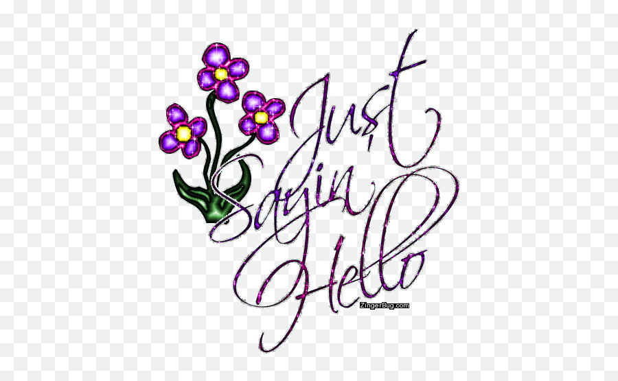 Funny Animated Flower Graphics - Just Saying Hello Hope You Are Fine Emoji,Flower Emoji Copy And Paste
