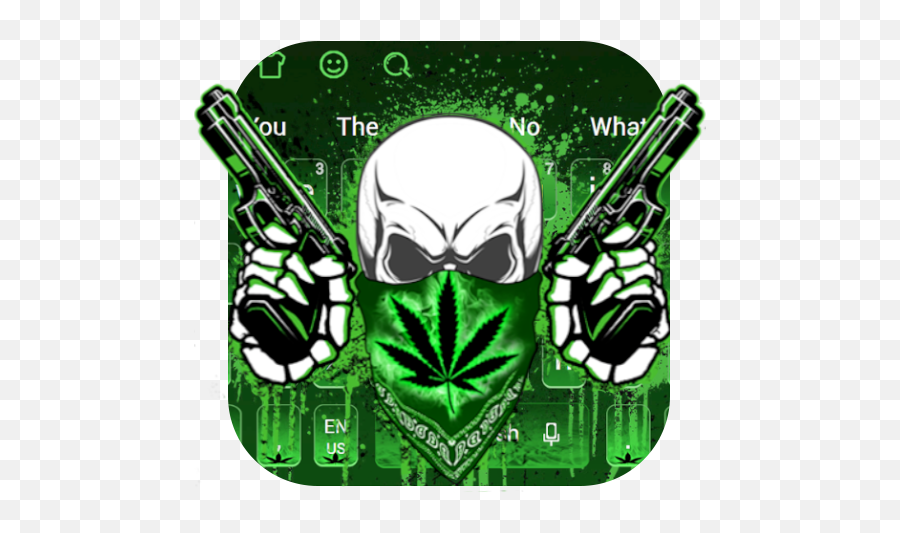 Gun Weed Ghost Keyboard - Apps On Google Play Weed And Gun Emoji,Weed Emojis
