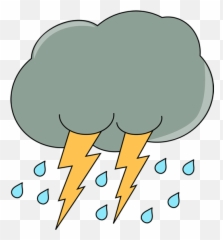 Collection Of Thunderstorm Clipart - Weather Symbol For Thunderstorms ...