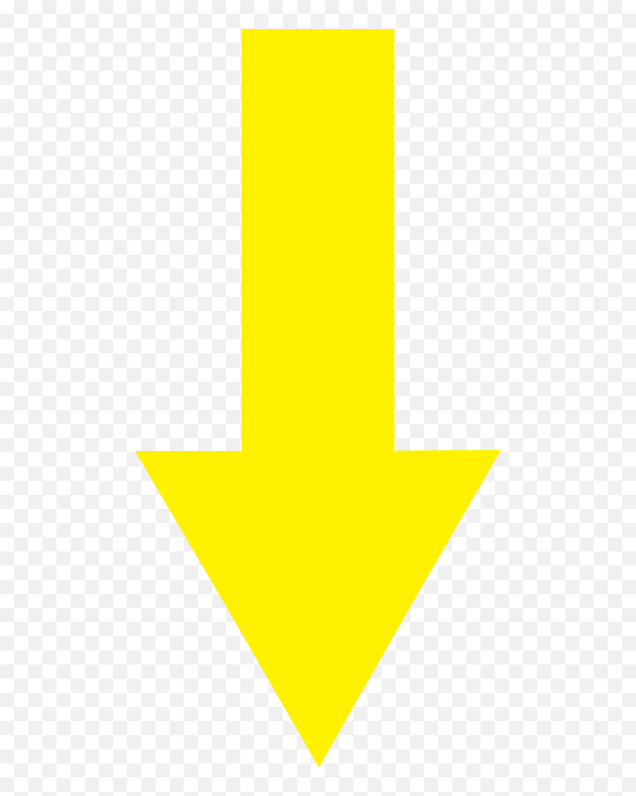 Yellow Arrow Png Picture 1788417 Yellow Arrow Png - Yellow Arrow Down Png Emoji,Downward Arrow Emoji