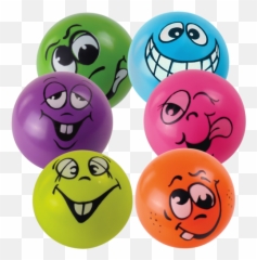 Funny faces ball set 6 balls - JanssenFritsen Smiley Emoji