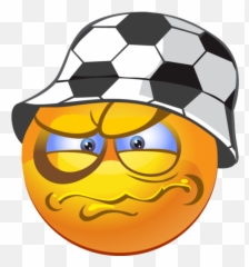 Pin De Black Bear Em Emoticon - Soccer Fan Emoji