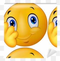 Tapete Shy Emoticon smiley u2022 Pixers - Wir leben um zu verändern Clip Art Emoji