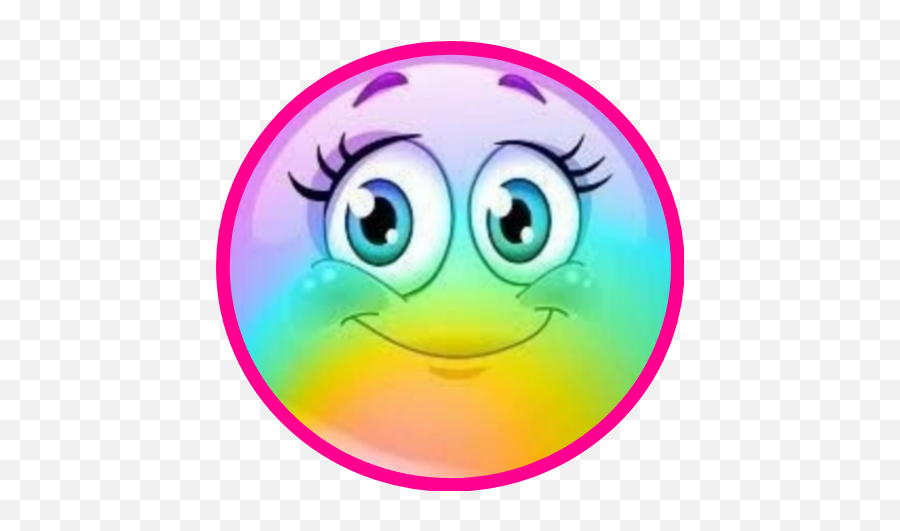 Girly Cute Sticker Pink Sticker By Carolynemalan2 - Smiley Face Happy Emoji,Grumpy Emojis