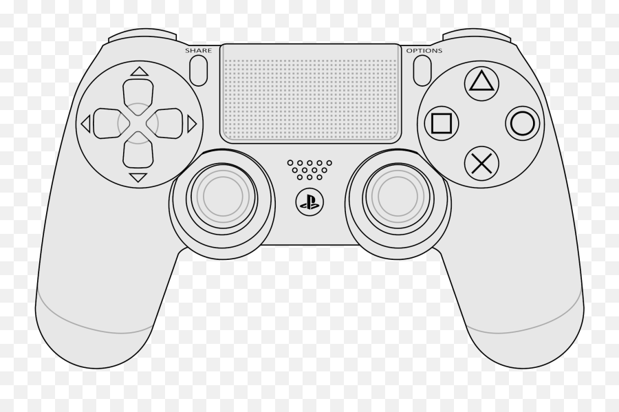 Dualshock - Control Playstation 4 Vector Emoji,Gaming Controller Emoji