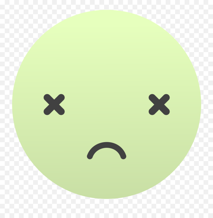Antu Face - Circle Emoji,Sick Emoticon