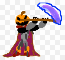 The Pumpkin King Fight - Clip Art Emoji,Scythe Emoji