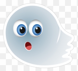 Cute Ghost Emoji Sticker - Cartoon,Ghost Emoji