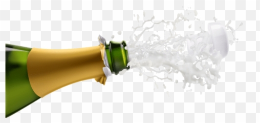 Champagne Explosion Transparent Png - Background Bottle Popping Emoji