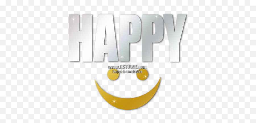 Happy Smile Metal Storm Word Heat Transfer - Smiley Emoji,Metal Emoticon