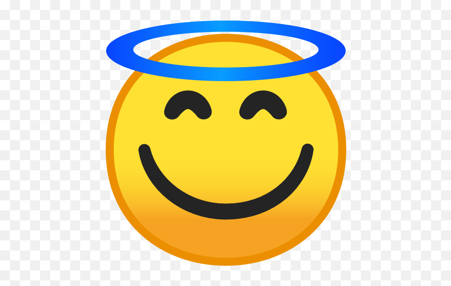 Smiling Face With Halo Emoji - Emoji Faces,Smiling Emoji