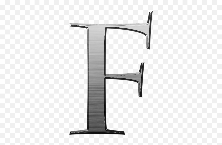 F Letter Alphabet Metal Steel - Coffee Table Emoji,Steam Emoticon Letters