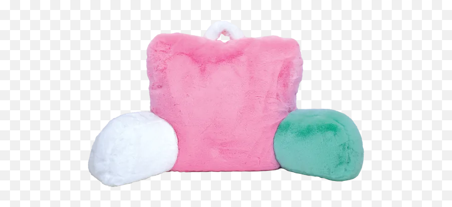 Color Block Furry Lounge Pillow - Lounge Pillow Emoji,Pink Emoji Pillow