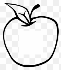 Kostenlose Frisches Obst - Apple Clipart Black And White Emoji