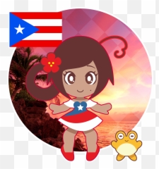 Hetalia Puerto Rico Project - Coqui Frog Puerto Rico Cartoon Emoji,Puerto Rico Flag Emoji