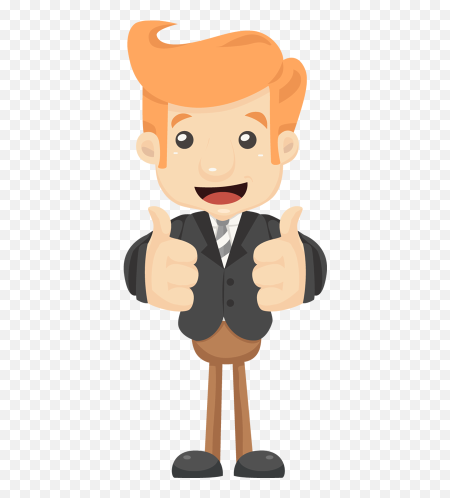 Happy Thumbs Up Clipart - Cartoon Thumbs Up Clipart Png Emoji,Businessman Emoji