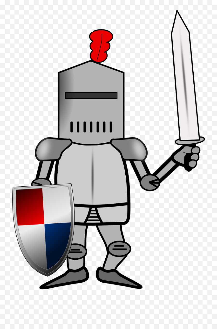 Knight Ancient Medieval Sword Shield - Clipart Knight Emoji,Sword And Shield Emoji