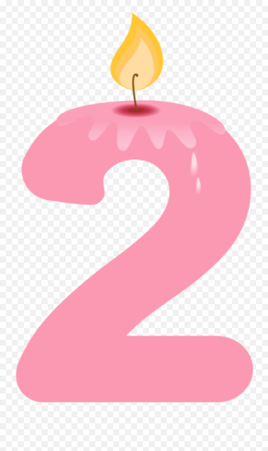 Ftestickers Candle Birthday 2 Pink - Birthday Party Emoji,Birthday Candle Emoji