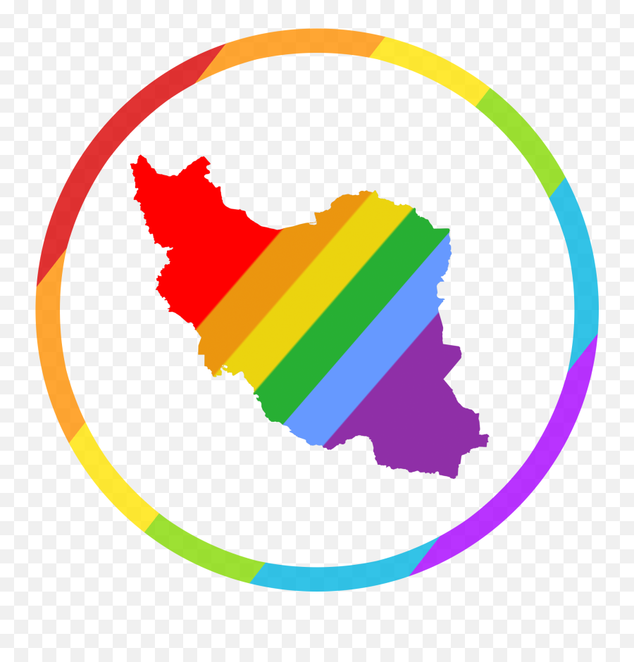 Iranpride Logo - Iran Map Black Emoji,Gay Pride Emoji