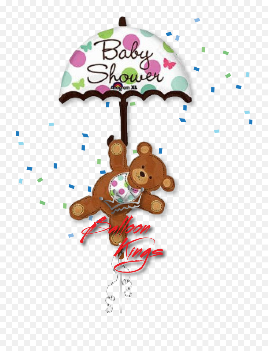 Baby Shower Umbrella Bear - Baby Shower With Umbrella Emoji,Baby Stroller Emoji