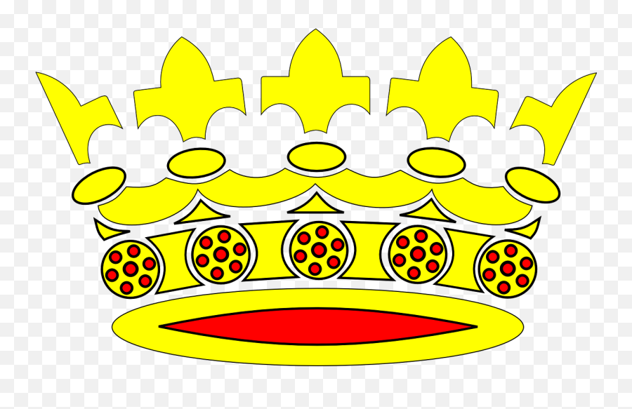 Crowns Golden Yellow Red Designs - Crown Clip Art Emoji,Queen Crown Emoji