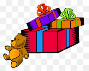 Gifts Xmas Teddy - Cartoon Christmas Presents Emoji