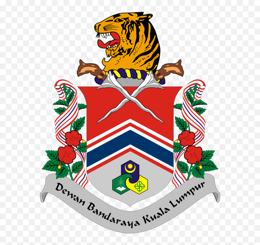 Emblem Kuala Lumpur - Dewan Bandaraya Kuala Lumpur Logo Vector Emoji,Tiger Flag Emoji