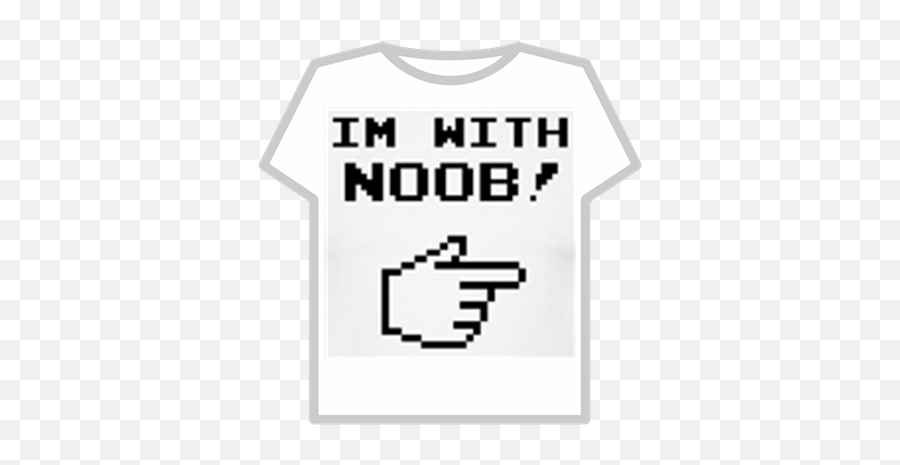 Ber Pixel Art Im With Noob Finger Point Lol - Roblox Active Shirt Emoji,Yin Yang Emoji