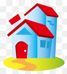 House Cartoon Clip - Cute cartoon house png download Png Emoji