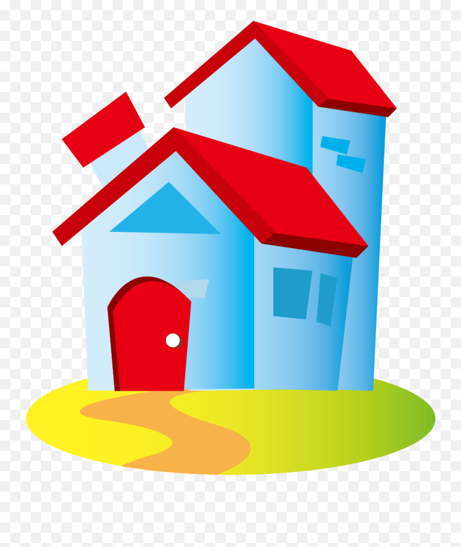 House Cartoon Clip Art - Cute Cartoon House Png Download Cute House Cartoon Png Emoji,House Emoji Png