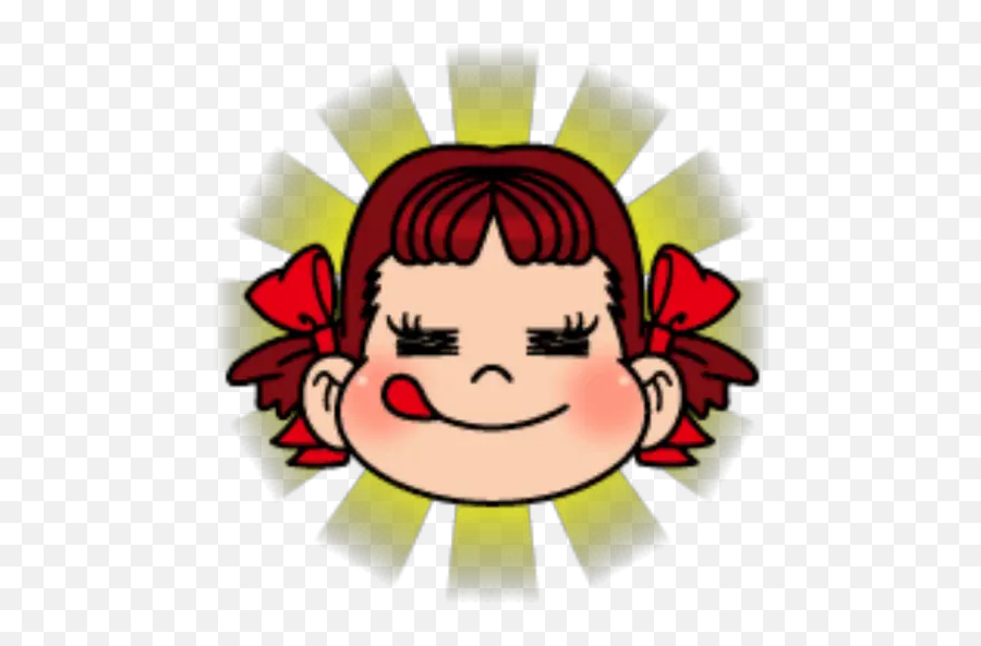 Milky Pekos Emoji Stickers For Whatsapp - Fujiya Peko Chan,Nani Emoji