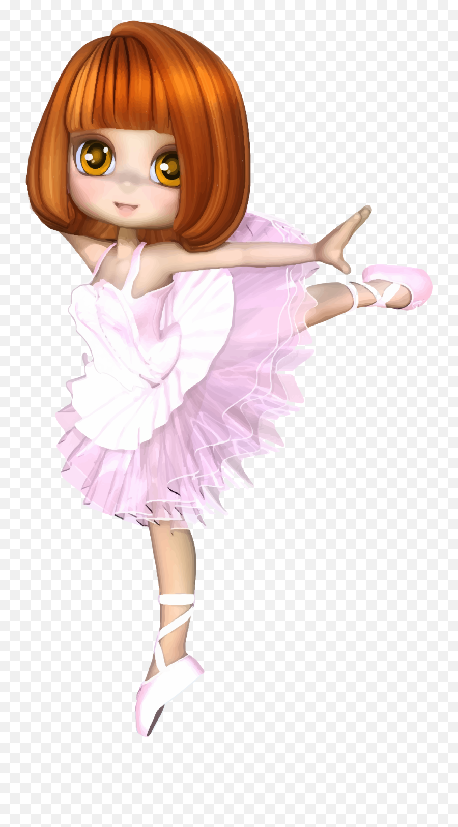Cartoon Ballerina - Dancing Anime Girl Png Emoji,Safety Pin Emoji