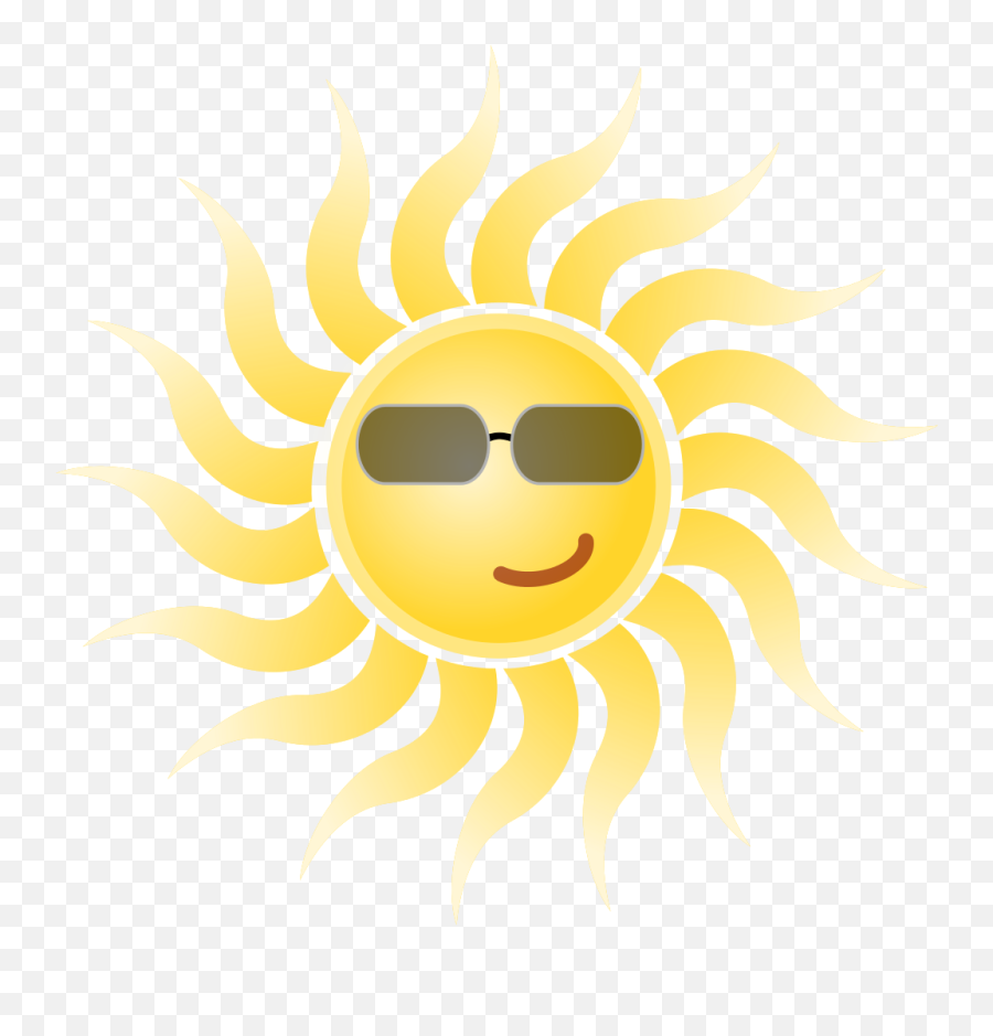 Sun Wearing Sunglasses - Sun With Glasses Png Emoji,Flower Emoticon
