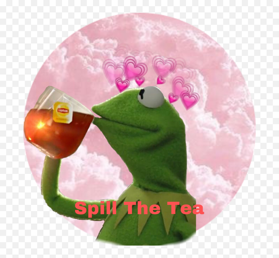 Spillthetea Kermit Tea - Let The Fun Begin Meme Emoji,Kermit Tea Emoji