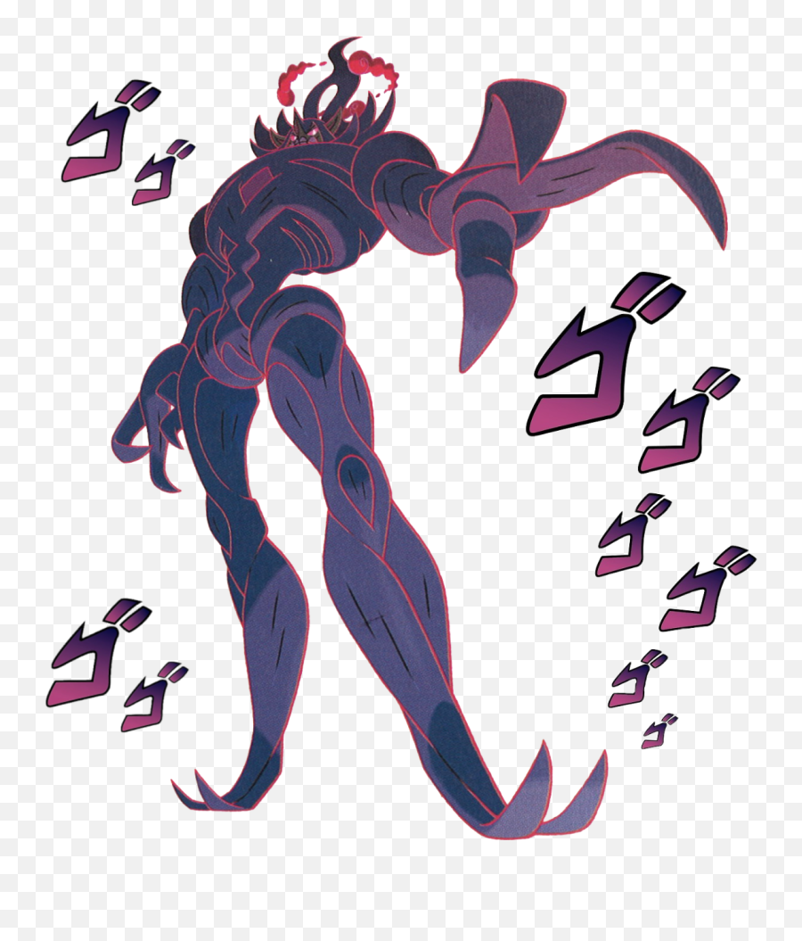 Pokemon Jojo Menacing Gaming Freetoedit - Pokemon Grimmsnarl Emoji,Menacing Emoji