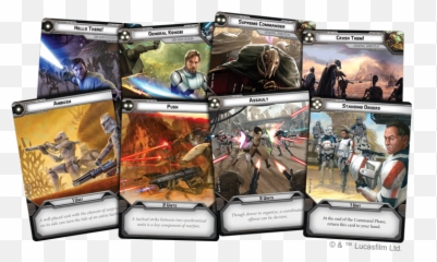 Clone Wars Official Announcement - Star Legion FFG Core Set Cards Emoji