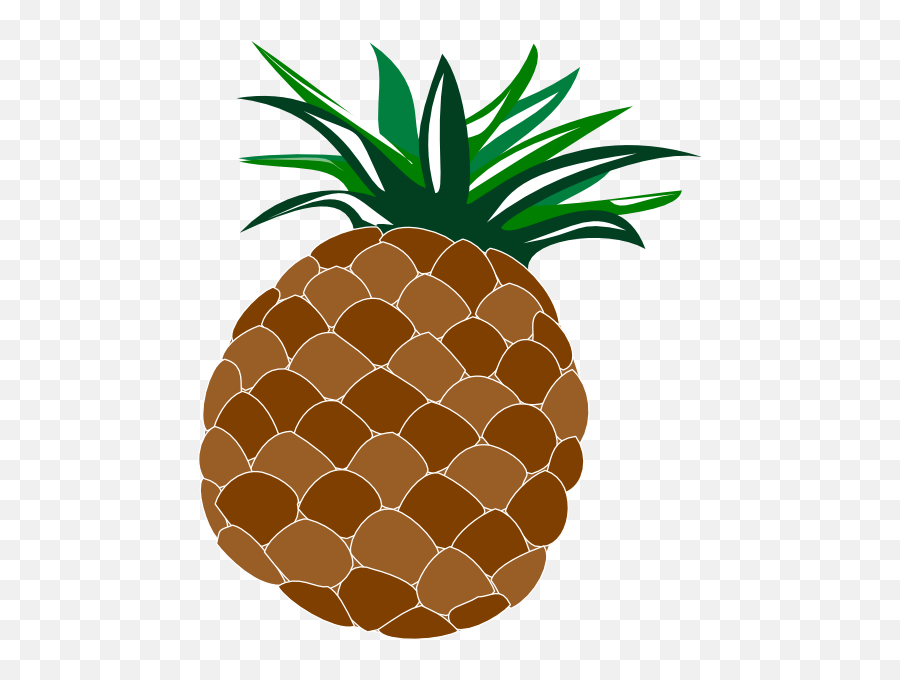 Luau Pineapple Clip Art Related Keywords - Clipartix Pineapple With Face Emoji,Pineapple Emoticon