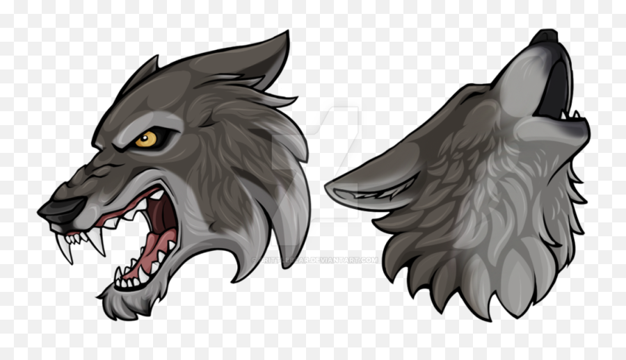 Png Wolf Head Transparent Wolf Head - Wolf Head Howling Png Emoji,Werewolf Emoji